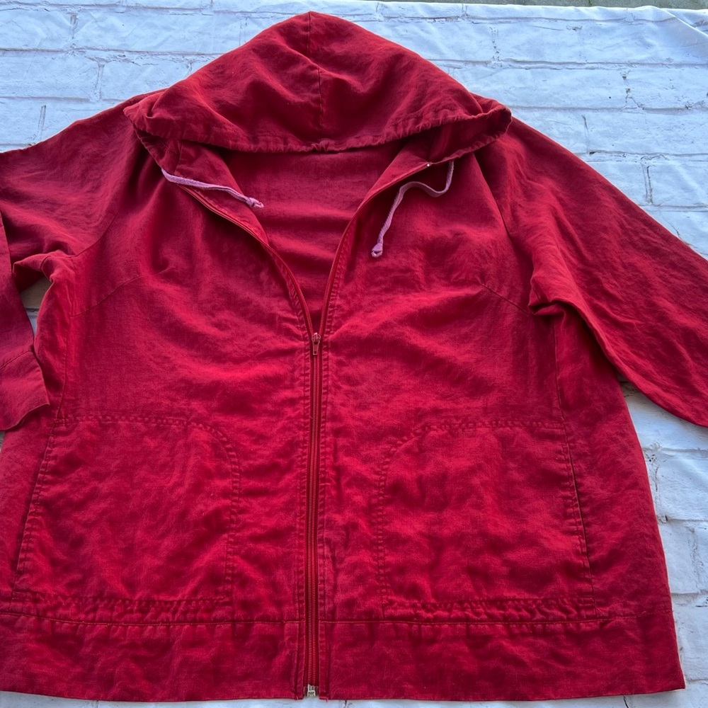 Autograph Fuchsia Linen Top